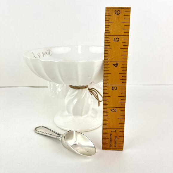 Mud Pie Brown Watercolor Bunny Pedestal Candy Dish - Picture 6 of 6